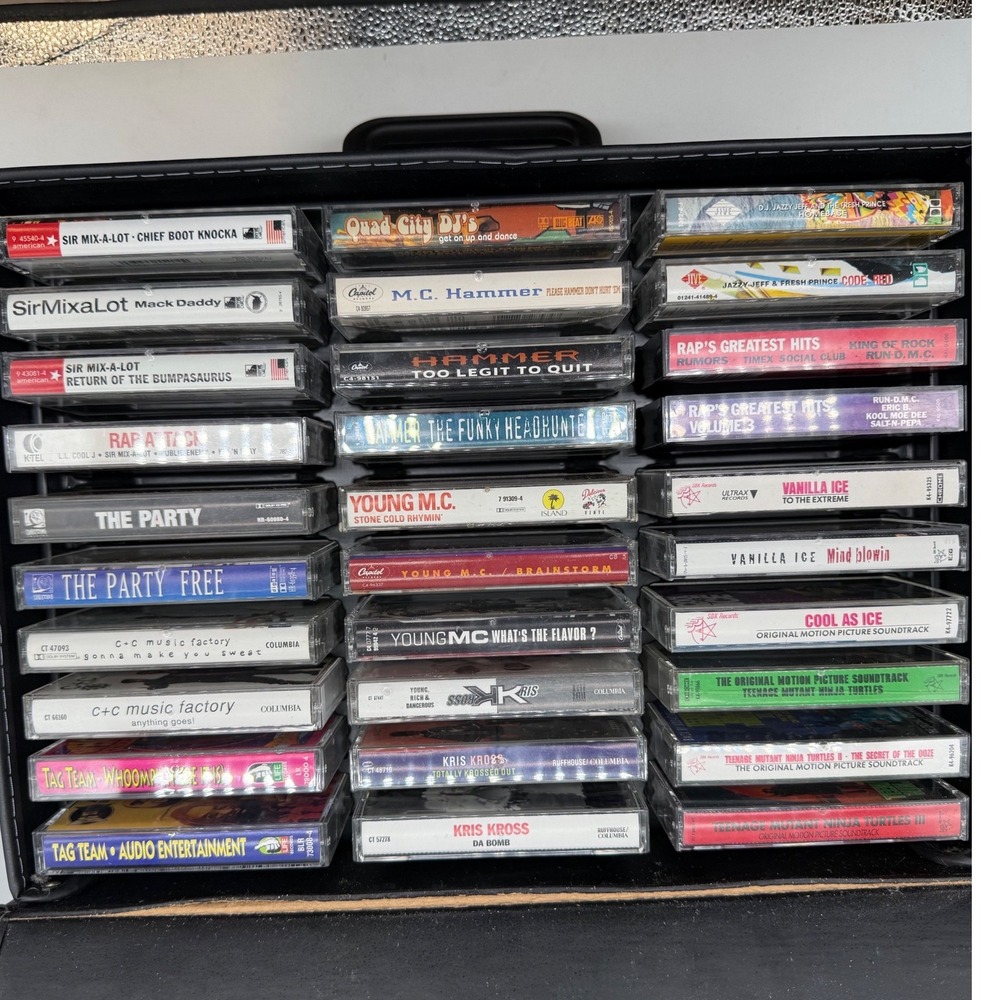 Vintage 90s Hip Hop Pop Cassette Tape Lot 60pc MC Hammer Spice Girls Vanilla Ice